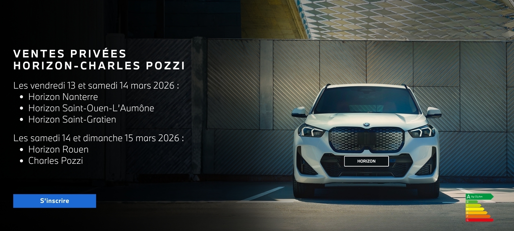 Nouvelles ventes privées chez BMW Horizon et Charles Pozzi !