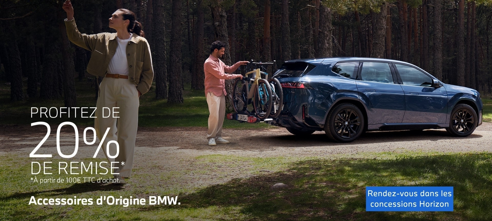Profitez de 20% de remise sur les accessoires d'Origine BMW.